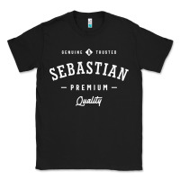 Black Sebastian Personalized Name Mens Birthday Classic Tee - artisFamous
