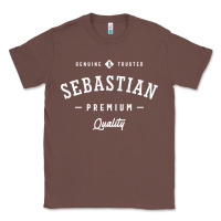 Chestnut Sebastian Personalized Name Mens Birthday Classic Tee - artisFamous
