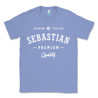 Colony Blue Sebastian Personalized Name Mens Birthday Classic Tee - artisFamous