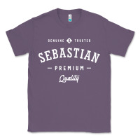 Lavender Sebastian Personalized Name Mens Birthday Classic Tee - artisFamous