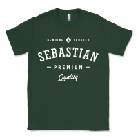 Sports Green Sebastian Personalized Name Mens Birthday Classic Tee - artisFamous