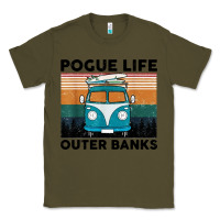 Army Green pogue life outer banks retro vintage Classic Tee - artisFamous
