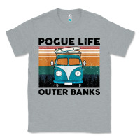 Heather Grey pogue life outer banks retro vintage Classic Tee - artisFamous
