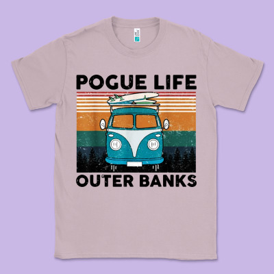 Pogue Life Outer Banks Retro Vintage Classic Tee Designed By Artisfamous