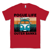 Red pogue life outer banks retro vintage Classic Tee - artisFamous