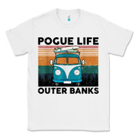 White pogue life outer banks retro vintage Classic Tee - artisFamous