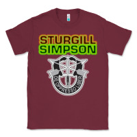 Burgundy Sturgill Simpson De Oppresso Liber Classic Tee - artisFamous