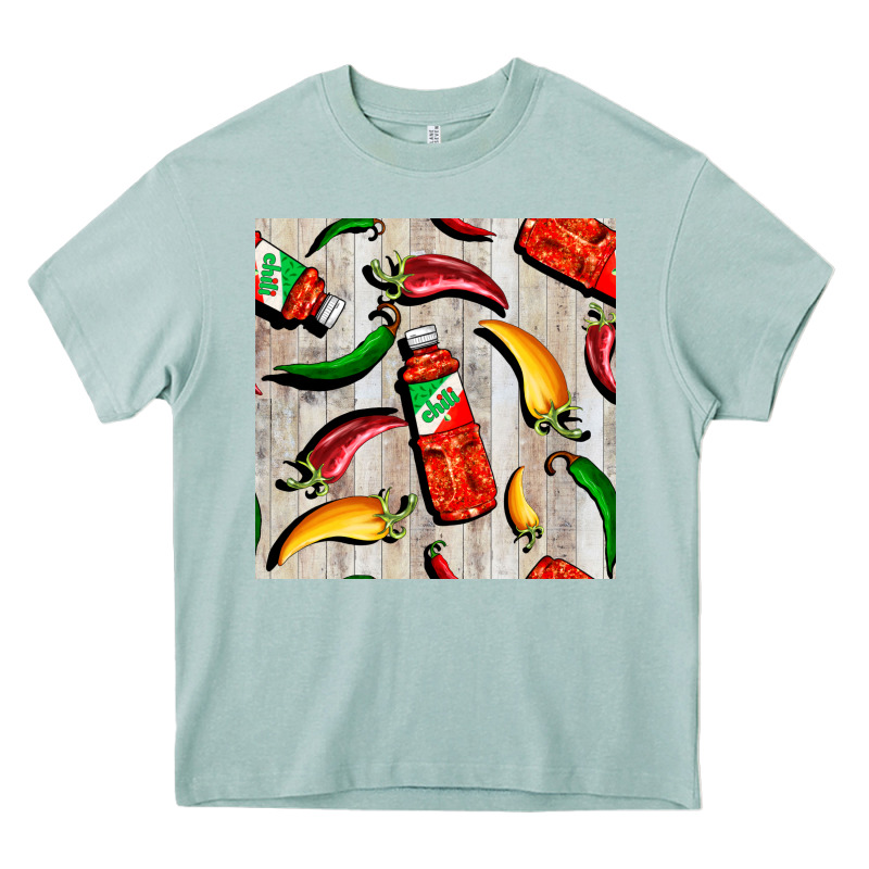 Mexican Chili And Pepper Seamless Pattern Heavy Core Tee by BundleAndBundleShop | Teevron