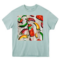 Arona mexican chili and pepper seamless pattern Heavy Core Tee - BundleAndBundleShop