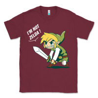 Burgundy i’m not zelda Classic Tee - artisFamous