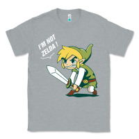 Heather Grey i’m not zelda Classic Tee - artisFamous
