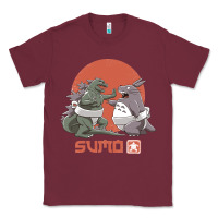 Burgundy sumo pop Classic Tee - artisFamous