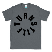 Charcoal Heather TURNSTILE BLACK ON WHITE Classic Tee - artisFamous