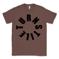 Chestnut TURNSTILE BLACK ON WHITE Classic Tee - artisFamous