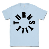 Dusty Blue TURNSTILE BLACK ON WHITE Classic Tee - artisFamous