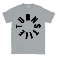 Heather Grey TURNSTILE BLACK ON WHITE Classic Tee - artisFamous