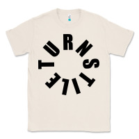 Natural TURNSTILE BLACK ON WHITE Classic Tee - artisFamous