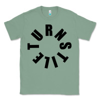 Sage TURNSTILE BLACK ON WHITE Classic Tee - artisFamous