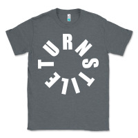 Charcoal Heather TURNSTILE WHITE ON BLACK. Classic Tee - artisFamous