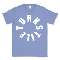 Colony Blue TURNSTILE WHITE ON BLACK. Classic Tee - artisFamous