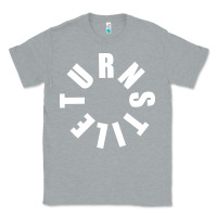 Heather Grey TURNSTILE WHITE ON BLACK. Classic Tee - artisFamous