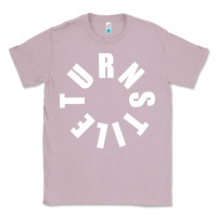Lilac TURNSTILE WHITE ON BLACK. Classic Tee - artisFamous