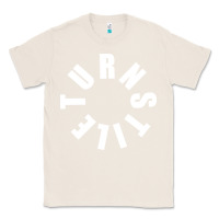 Natural TURNSTILE WHITE ON BLACK. Classic Tee - artisFamous