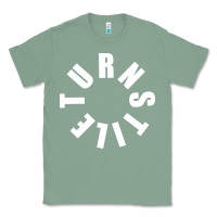 Sage TURNSTILE WHITE ON BLACK. Classic Tee - artisFamous