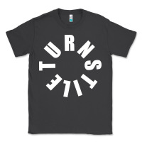 Smoke TURNSTILE WHITE ON BLACK. Classic Tee - artisFamous