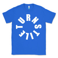 True Royal TURNSTILE WHITE ON BLACK. Classic Tee - artisFamous