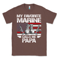 Chestnut marine papa, gifts my favorite marine calls me pa pa military mother Classic Tee - artisFamous