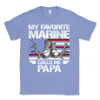 Colony Blue marine papa, gifts my favorite marine calls me pa pa military mother Classic Tee - artisFamous