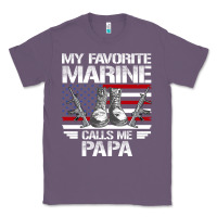 Lavender marine papa, gifts my favorite marine calls me pa pa military mother Classic Tee - artisFamous