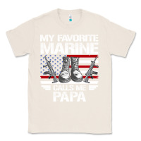 Natural marine papa, gifts my favorite marine calls me pa pa military mother Classic Tee - artisFamous