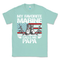 Seafoam marine papa, gifts my favorite marine calls me pa pa military mother Classic Tee - artisFamous
