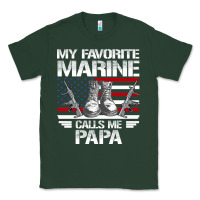 Sports Green marine papa, gifts my favorite marine calls me pa pa military mother Classic Tee - artisFamous