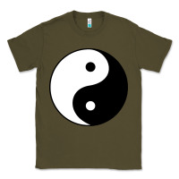 Army Green Yin and yang Classic Tee - artisFamous