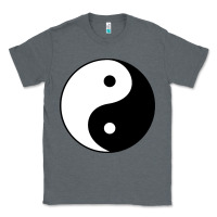 Charcoal Heather Yin and yang Classic Tee - artisFamous