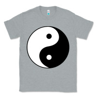 Heather Grey Yin and yang Classic Tee - artisFamous