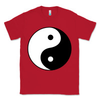 Red Yin and yang Classic Tee - artisFamous