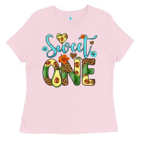 Bubblegum Pink sweet one avocado Ladies Tee - Artiststas