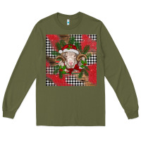 Army Green Christmas merino Long Sleeve Tee - BarkalooDesign
