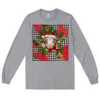 Heather Grey Christmas merino Long Sleeve Tee - BarkalooDesign