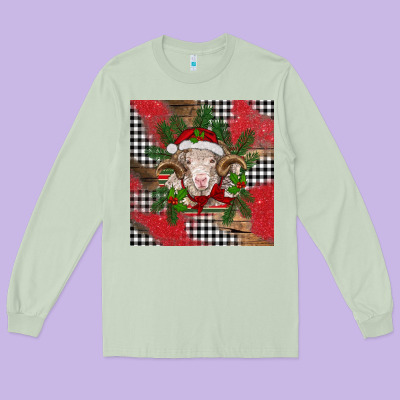 Christmas Merino Long Sleeve Tee Designed By Barkaloodesign