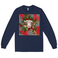 Navy Christmas merino Long Sleeve Tee - BarkalooDesign