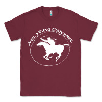 Burgundy neil young Classic Tee - artisFamous