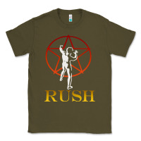 Army Green rush vintage starman unisex Classic Tee - artisFamous