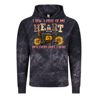 Cloud Black i sew a piece of my heart into every quilt i make Vintage Hoodie - AdoDesignShop