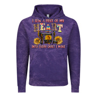 Cloud Purple i sew a piece of my heart into every quilt i make Vintage Hoodie - AdoDesignShop