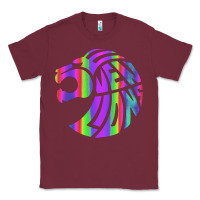 Burgundy reflective 7 lions Classic Tee - artisFamous